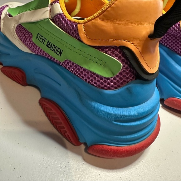 Steve Madden Possession Multicolored Sneakers Womens Sz 8 POSS03S1 - Picture 6 of 6